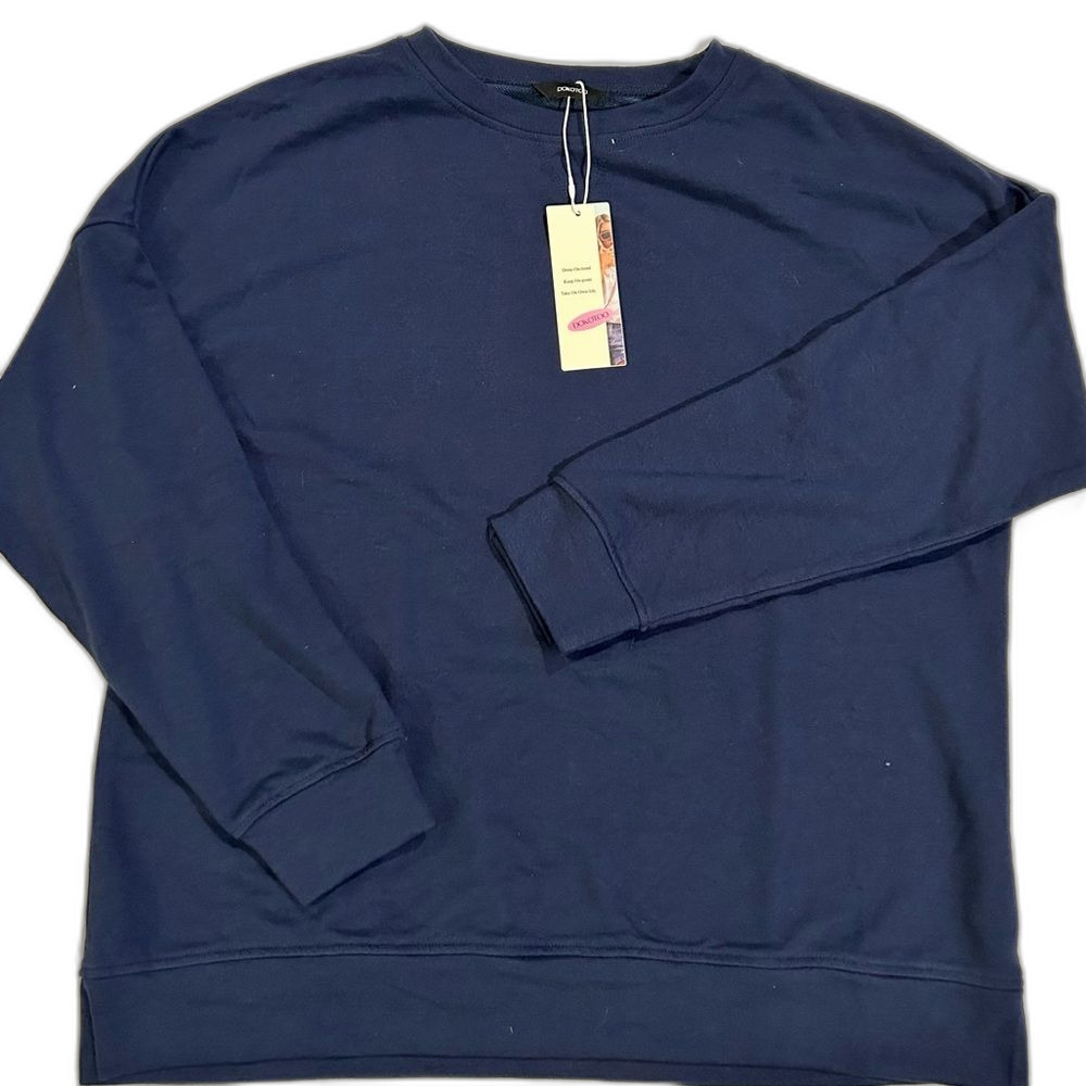 NWT soft & comfy navy blue sweatshirt
